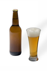 Premium czech beer in glass