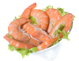cocktail with shrimps