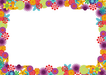 Blumenrahmen abstrakt