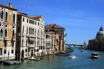 Obraz na płótnie Canvas Venedig, Canal Grande Richtung Markusplatz