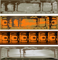 Grunge Web Banner Templates