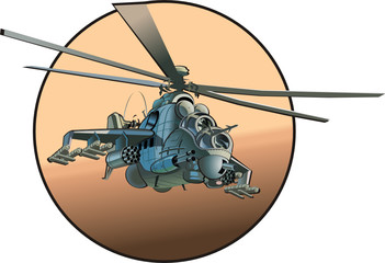 Vector cartoon helicopter © Mechanik