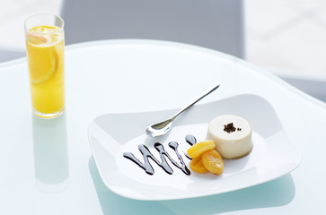 creamy stylish dessert