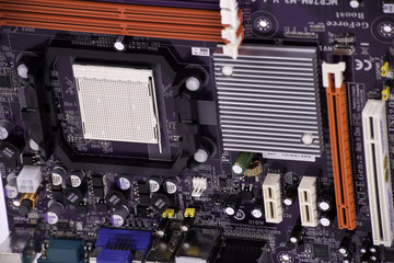 Fototapeta premium mainboard close-up