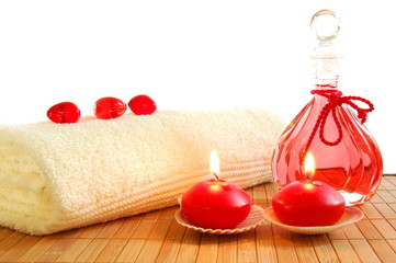 red massage still life