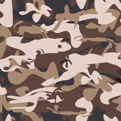 Military camouflage, seamless pattern