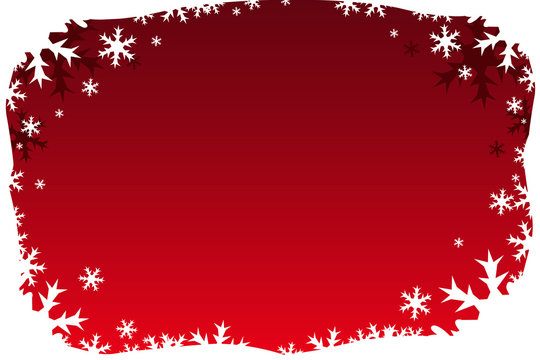Red Holiday Border Background