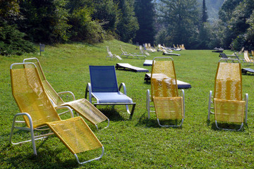 Liegest&uuml;hle und Liegewiese