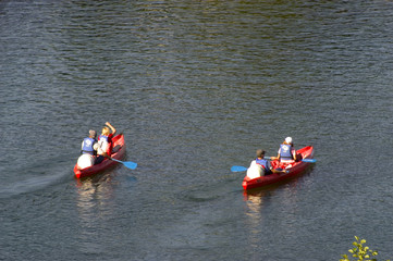 Cano&euml;s sur le Gardon