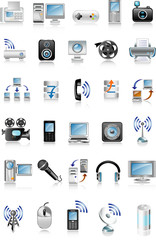 Blue icon set