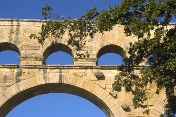 Fototapeta na wymiar Le pont du Gard