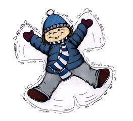 Kind, Mädchen, Weihnachten, Winter, Schnee © Hans-Jürgen Krahl