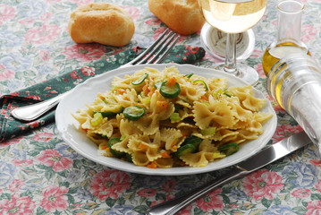 Farfalle alle zucchine e pomodoro - Primi piatti