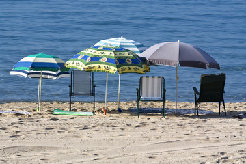 Sonnenschirm am Strand