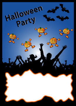 illustration - halloween party plakat