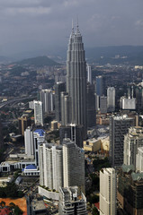 Kuala Lumpur Cityscape - aerial view, Malaysia