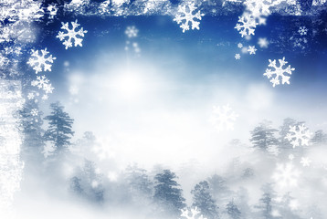 Christmas Winter Scene (Illustration)