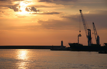 Fototapeta premium livorno - porto industriale