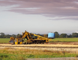 Fototapeta premium land drainage equipment