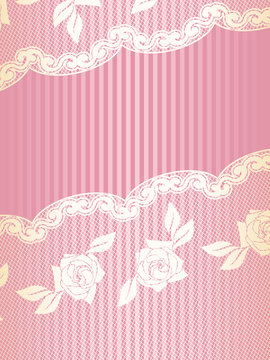 Pink and Gold French lace background