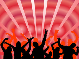 tanzende junge leute