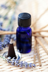 incense cones and aromatherapy oil