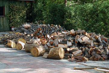 mucchio di legna