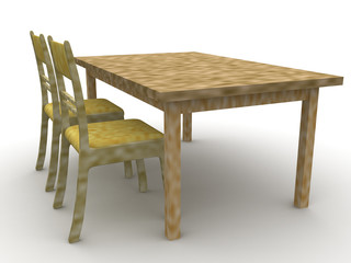 Chairs and a table