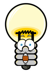 cartoon bulb
