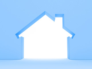 3d Render Of House Concept (Rent Metaphor)