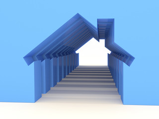 3d Render Of House Concept (Rent Metaphor) © Artem Shcherbakov