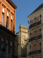 Fototapeta na wymiar Toulouse, różowy, miasto; Midi-Pyrénées