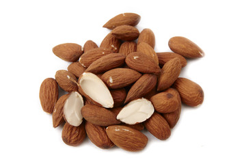 Pile of almonds