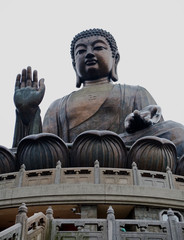 Giant Sitting Buddha Statue at Po Lin Monastery
