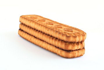 cookie on white background