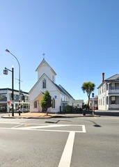 Tuinposter Church on the Parnell street in Auckland, New Zealand. © swx