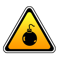 Obraz premium Bomb Warning Sign