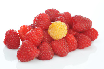 fresh and tasty rspberry close up