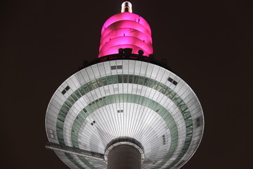 Frankfurter Fernsehturm bei Nacht