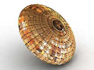 Three-dimensional graphic image.