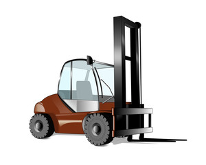 stacker forklift illustration