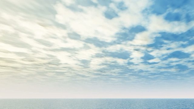 Ozean mit Wolkenhimmel