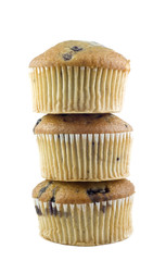 Stacked Blueberry Muffins