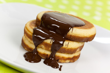 Pancake with Sauce of Chocolate