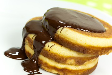 Pancake with Sauce of Chocolate
