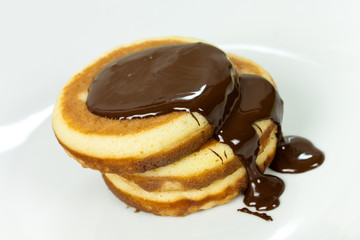 Pancake with Sauce of Chocolate