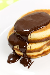 Pancake with Sauce of Chocolate