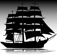 boat vector silhouettes