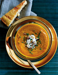 pumpkin and apple soup, appetizer