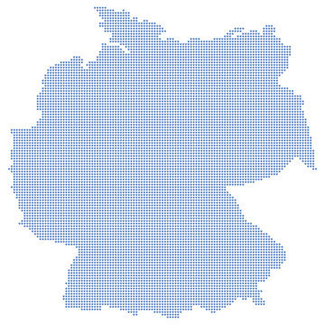 Germany map dots
